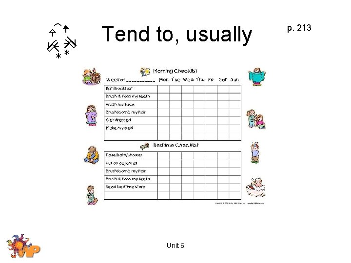 Tend to, usually Unit 6 p. 213 