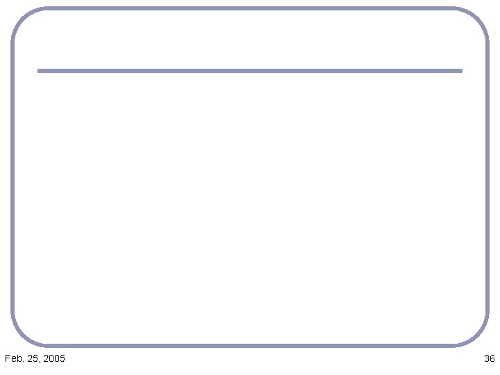Feb. 25, 2005 36 