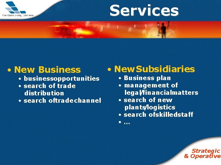 Services • New Business • businessopportunities • search of trade distribution • search oftrade