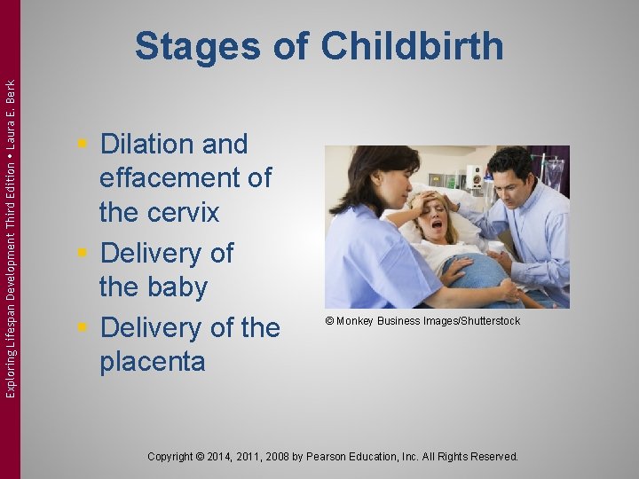 Exploring Lifespan Development Third Edition Laura E. Berk Stages of Childbirth § Dilation and