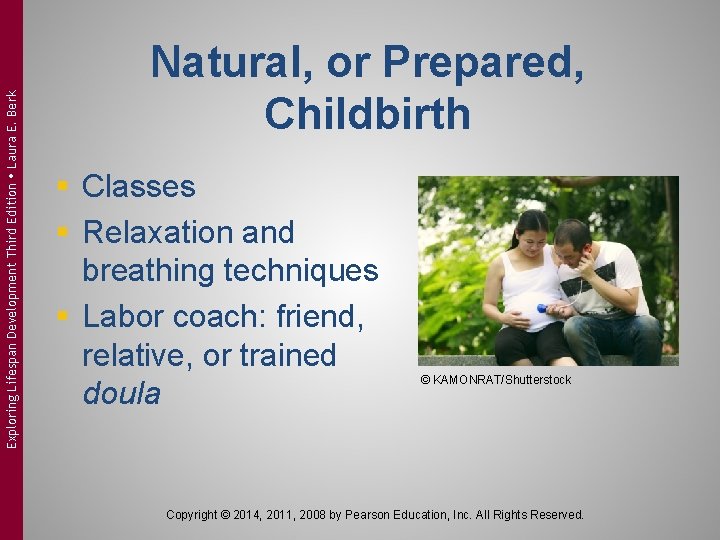Exploring Lifespan Development Third Edition Laura E. Berk Natural, or Prepared, Childbirth § Classes