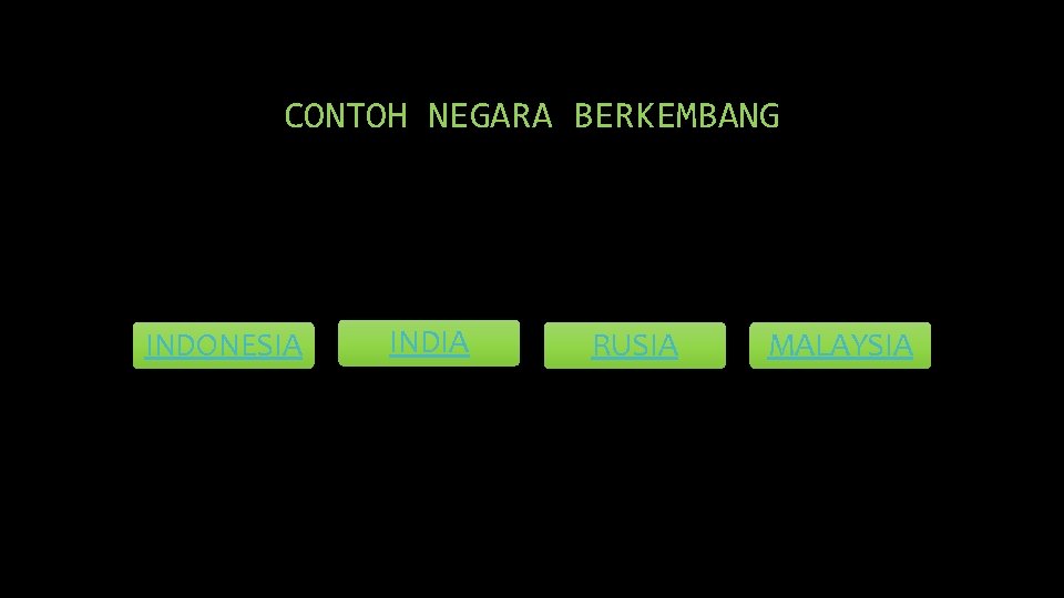 CONTOH NEGARA BERKEMBANG INDONESIA INDIA RUSIA MALAYSIA 