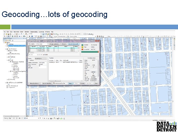 Geocoding…lots of geocoding 