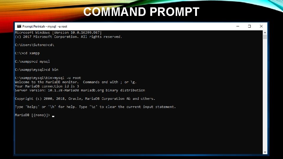 COMMAND PROMPT 