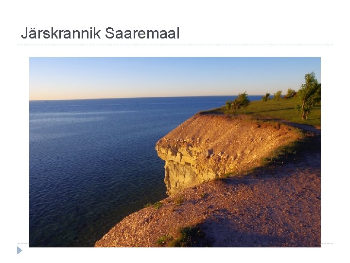 Järskrannik Saaremaal 