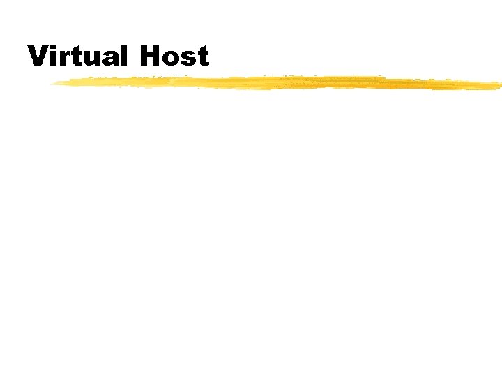 Virtual Host 