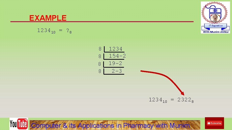 EXAMPLE 123410 = ? 8 8 8 1234 154 -2 19 -2 2 -3