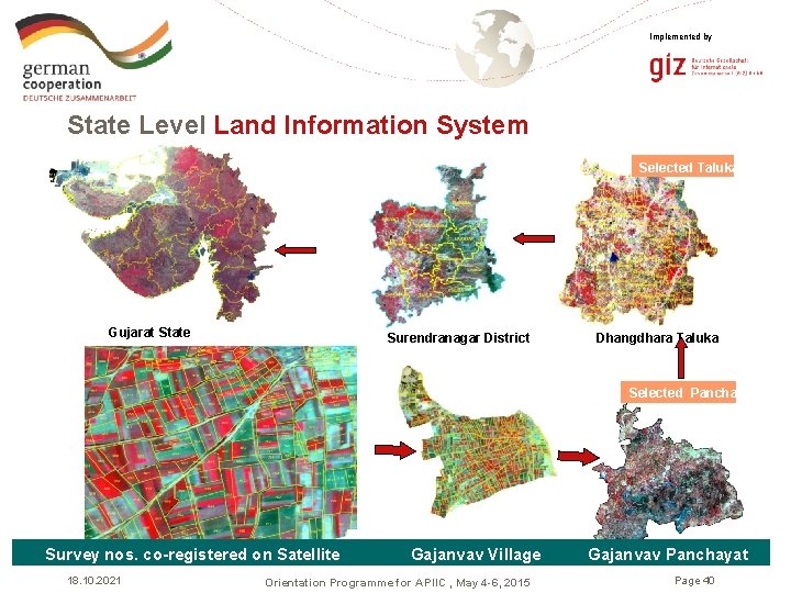 Implemented by State Level Land Information System Selected District Gujarat State Surendranagar District Selected