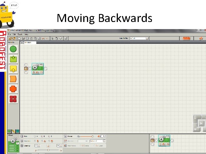 Moving Backwards Column 1 15 105 0 Row 1 Row 2 Row 3 Row