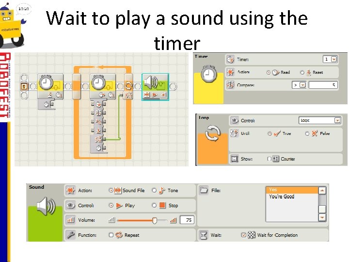 Wait to play a sound using the timer 