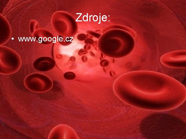 Zdroje: • www. google. cz 