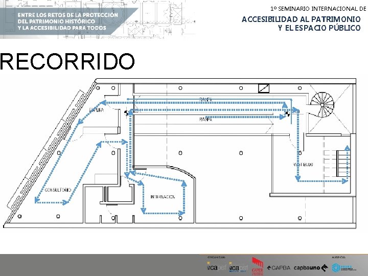 RECORRIDO 1º SEMINARIO INTERNACIONAL DE ACCESIBILIDAD AL PATRIMONIO Y EL ESPACIO PÚBLICO RECORRIDO 1º SEMINARIO INTERNACIONAL DE ACCESIBILIDAD AL PATRIMONIO Y EL ESPACIO PÚBLICO