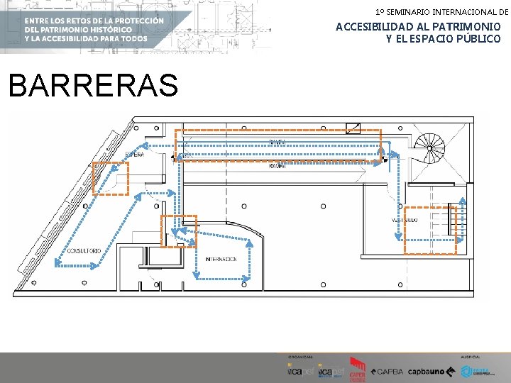 1º SEMINARIO INTERNACIONAL DE ACCESIBILIDAD AL PATRIMONIO Y EL ESPACIO PÚBLICO BARRERAS 1º SEMINARIO INTERNACIONAL DE ACCESIBILIDAD AL PATRIMONIO Y EL ESPACIO PÚBLICO BARRERAS