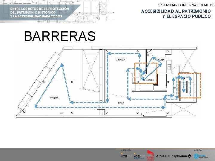 1º SEMINARIO INTERNACIONAL DE ACCESIBILIDAD AL PATRIMONIO Y EL ESPACIO PÚBLICO BARRERAS 1º SEMINARIO INTERNACIONAL DE ACCESIBILIDAD AL PATRIMONIO Y EL ESPACIO PÚBLICO BARRERAS