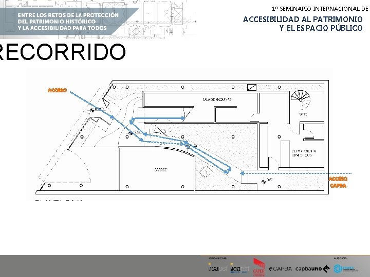 1º SEMINARIO INTERNACIONAL DE ACCESIBILIDAD AL PATRIMONIO Y EL ESPACIO PÚBLICO RECORRIDO ACCESO CAPBA 1º SEMINARIO INTERNACIONAL DE ACCESIBILIDAD AL PATRIMONIO Y EL ESPACIO PÚBLICO RECORRIDO ACCESO CAPBA