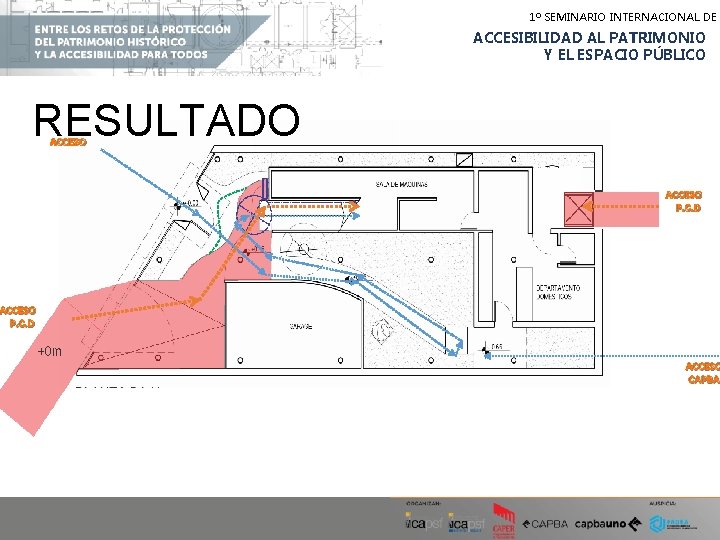 1º SEMINARIO INTERNACIONAL DE ACCESIBILIDAD AL PATRIMONIO Y EL ESPACIO PÚBLICO RESULTADO ACCESO P. 1º SEMINARIO INTERNACIONAL DE ACCESIBILIDAD AL PATRIMONIO Y EL ESPACIO PÚBLICO RESULTADO ACCESO P.