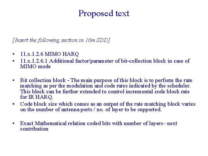 MIMO HARQ IEEE 802 16 Presentation Submission Template