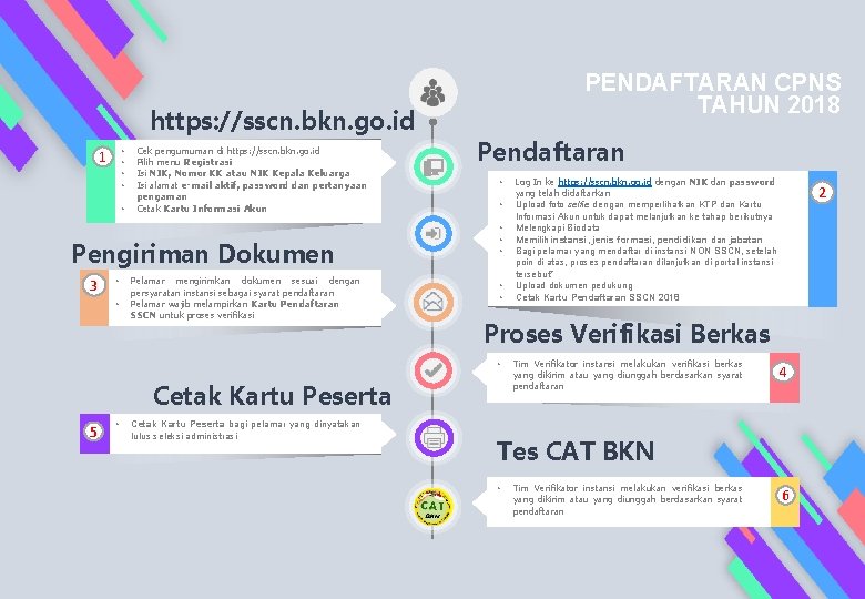 https: //sscn. bkn. go. id • • 1 • Cek pengumuman di https: //sscn.