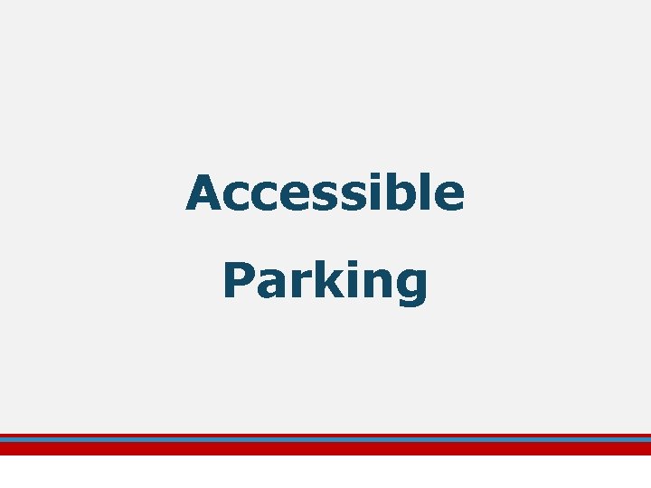 Accessible Parking 