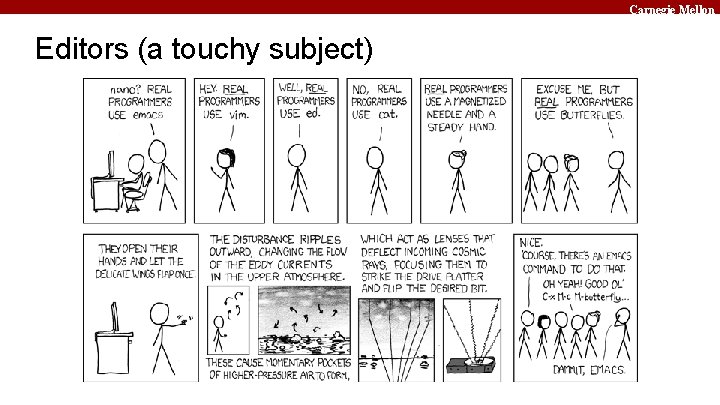 Carnegie Mellon Editors (a touchy subject) 