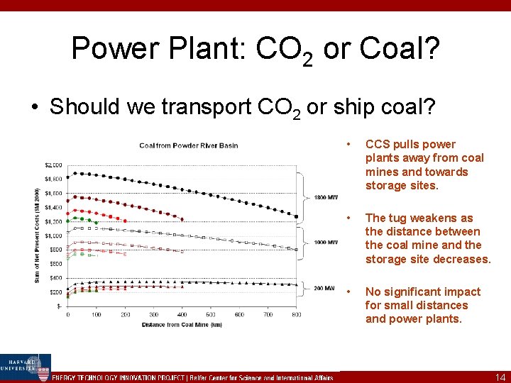 Power Plant: CO 2 or Coal? • Should we transport CO 2 or ship