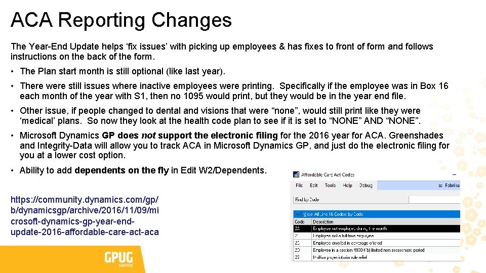 ACA Reporting Changes The Year-End Update helps ‘fix issues’ with picking up employees &