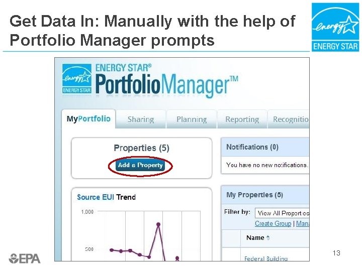 Get Data In: Manually with the help of Portfolio Manager prompts 13 