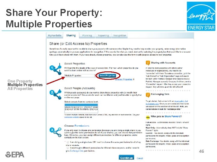 Share Your Property: Multiple Properties One Property Multiple Properties All Properties 46 