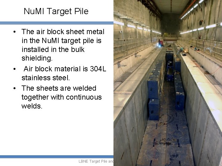 Nu. MI Target Pile • The air block sheet metal in the Nu. MI