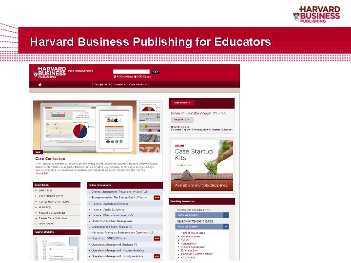 Harvard Business Publishing for Educators 14 