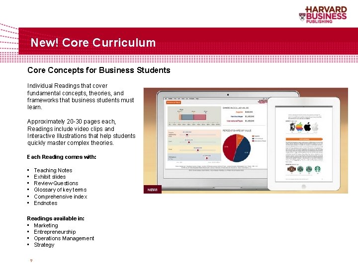 New! Core Curriculum Core Concepts for Business Students Individual Readings that cover fundamental concepts,