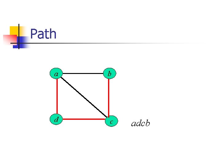 Path a b d c adcb 