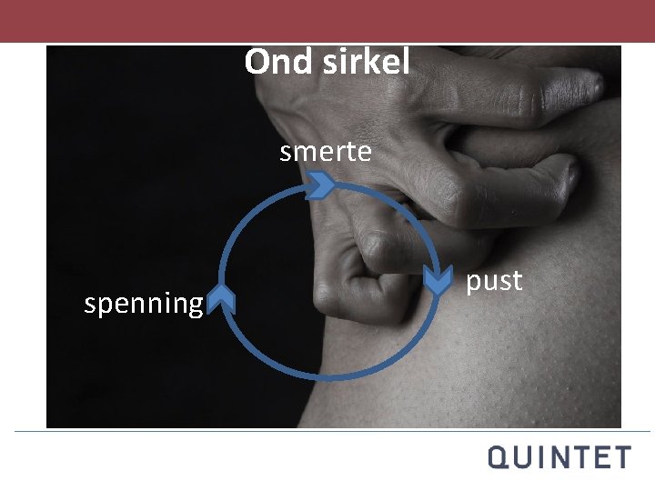 Ond sirkel smerte spenning pust 