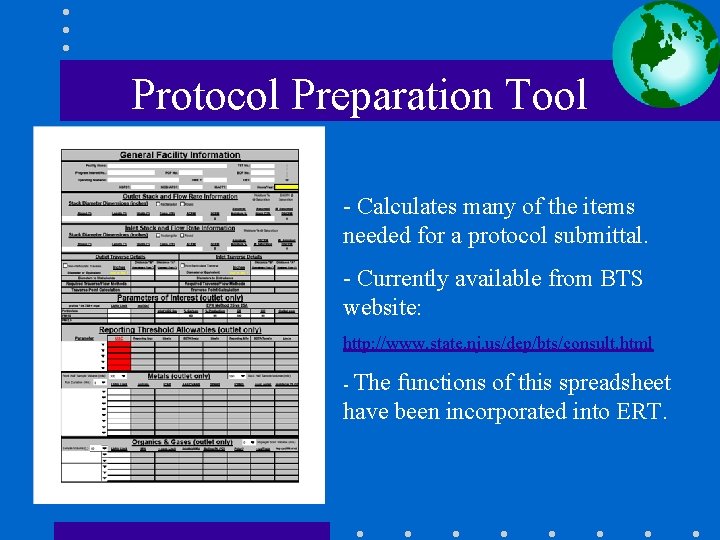 Protocol Preparation Tool - Calculates many of the items needed for a protocol submittal.