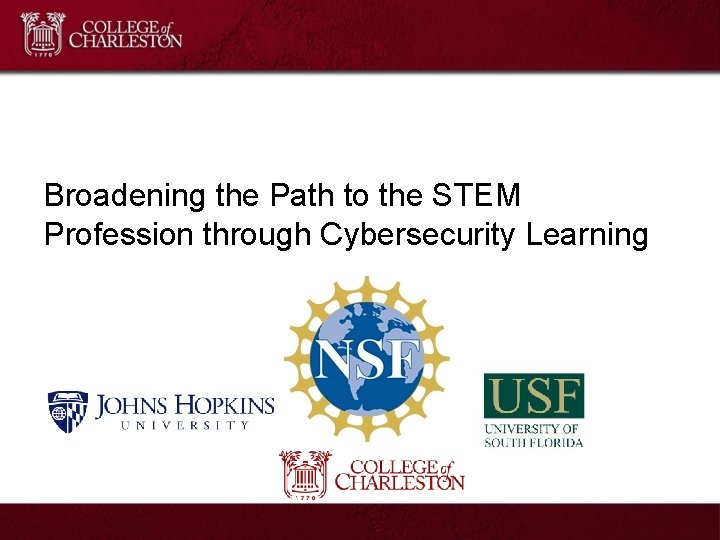 Broadening the Path to the STEM Profession through Cybersecurity Learning 