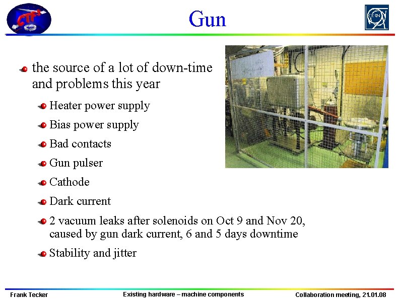 Gun the source of a lot of down-time and problems this year Heater power