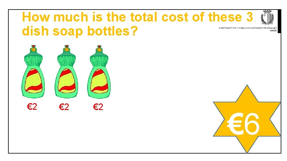 How much is the total cost of these 3 dish soap bottles? € 2