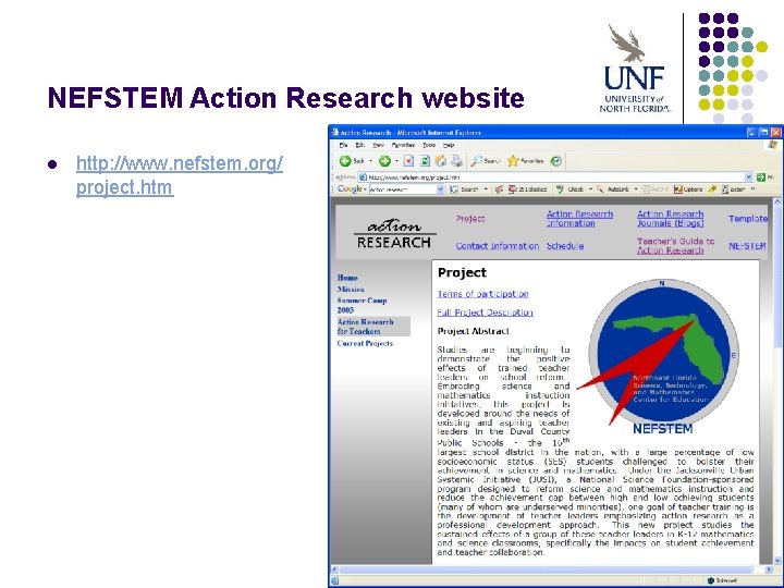 NEFSTEM Action Research website l http: //www. nefstem. org/ project. htm 