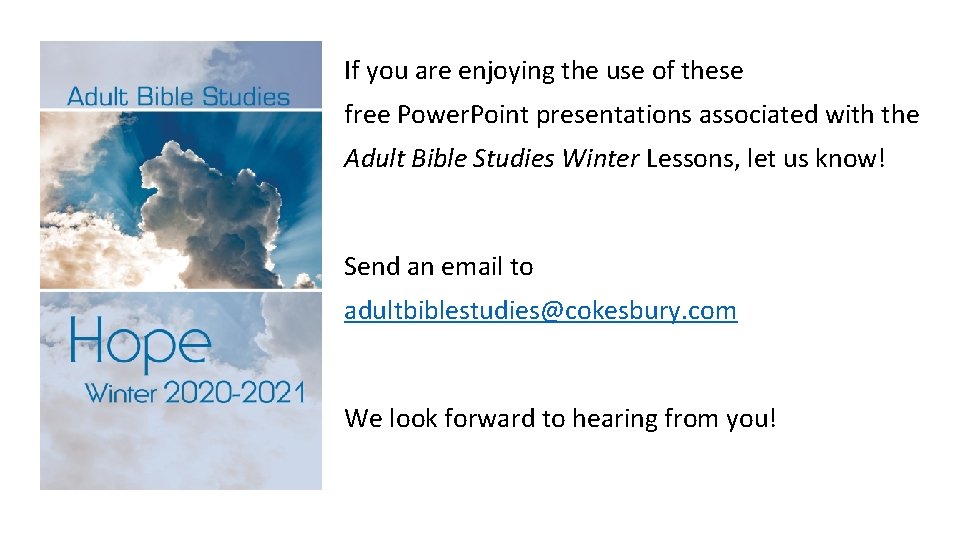 If you are enjoying the use of these free Power. Point presentations associated with