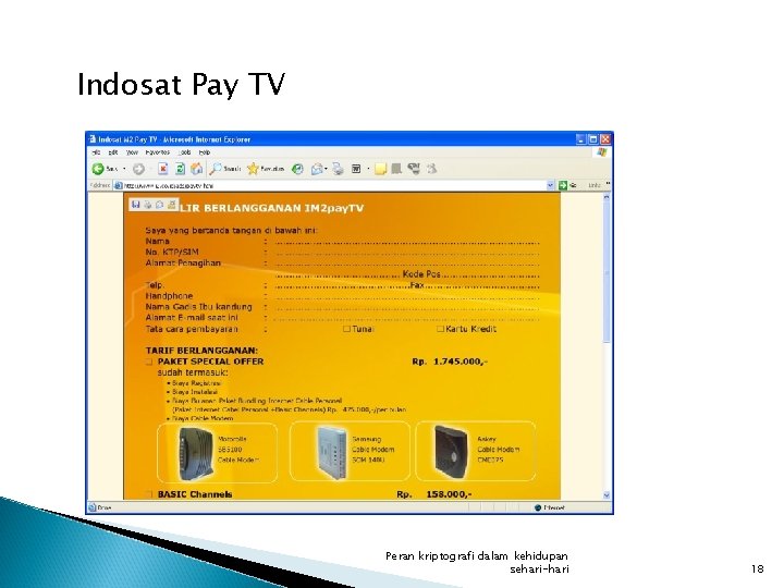 Indosat Pay TV Peran kriptografi dalam kehidupan sehari-hari 18 