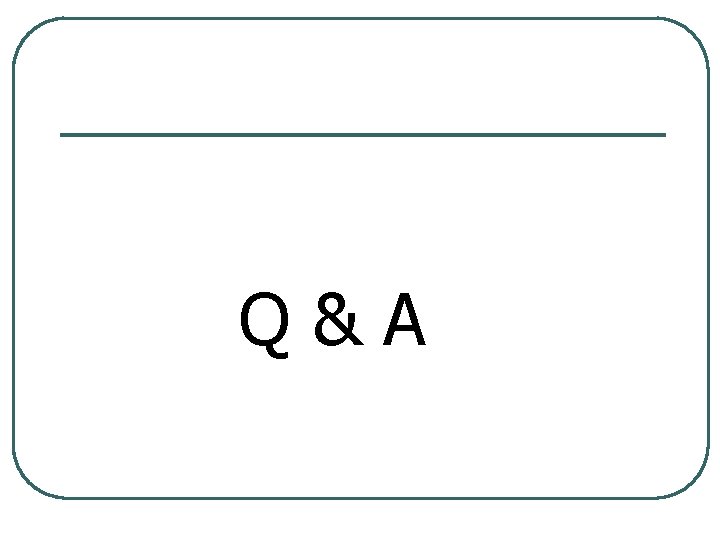Q&A 