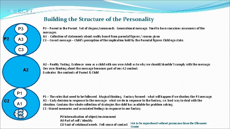 Building the Structure of the Personality P 3 P 2 A 3 P 3