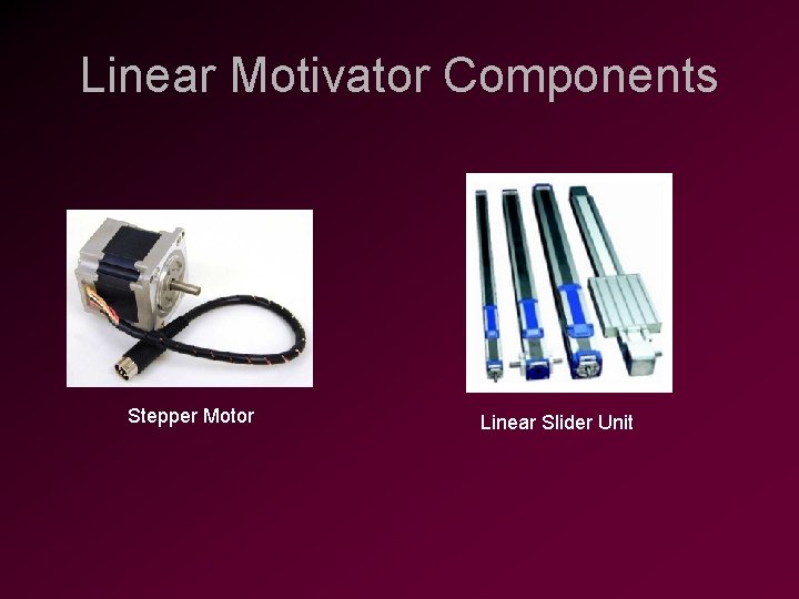 Linear Motivator Components Stepper Motor Linear Slider Unit 