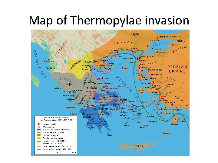 Map of Thermopylae invasion Map of Thermopylae invasion