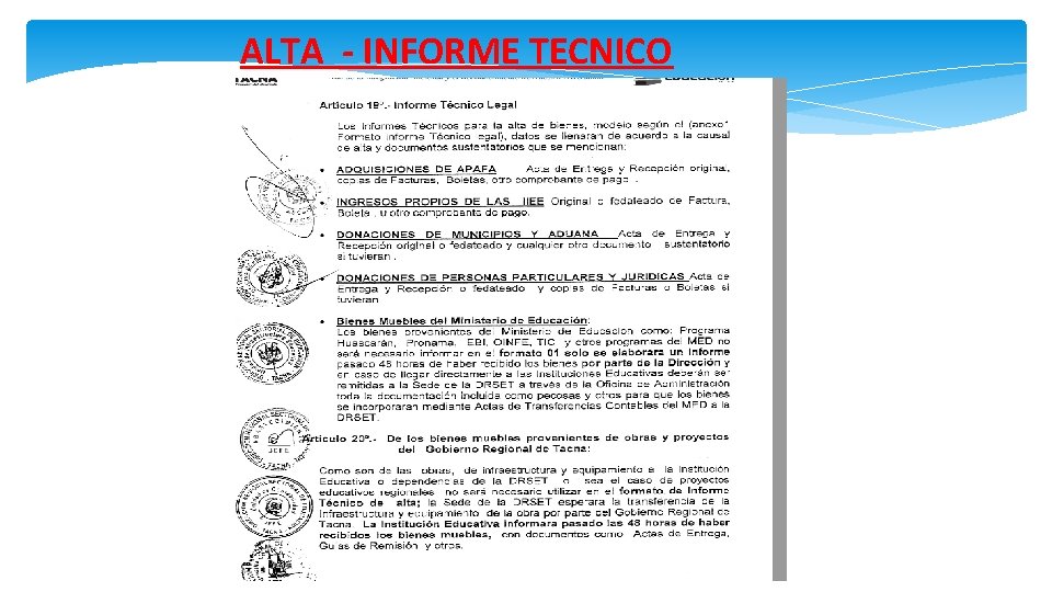 ALTA - INFORME TECNICO 