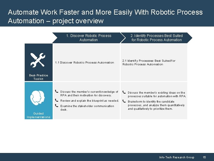 Automate Work Faster and More Easily With Robotic Process Automation – project overview 1.