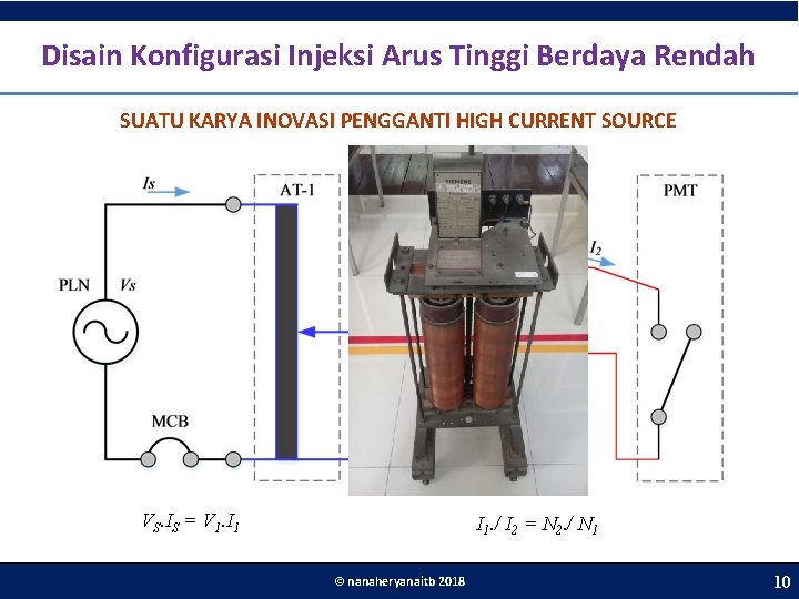 . Disain Konfigurasi Injeksi Arus Tinggi Berdaya Rendah SUATU KARYA INOVASI PENGGANTI HIGH CURRENT