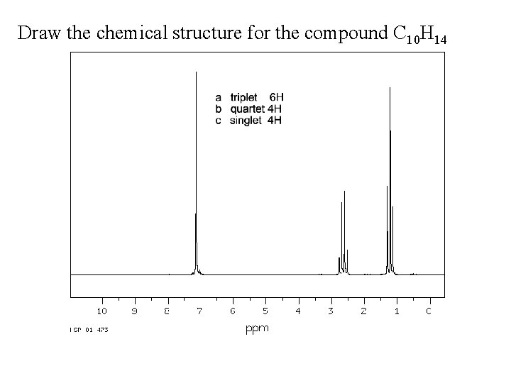 Draw the chemical structure for the compound C 10 H 14 