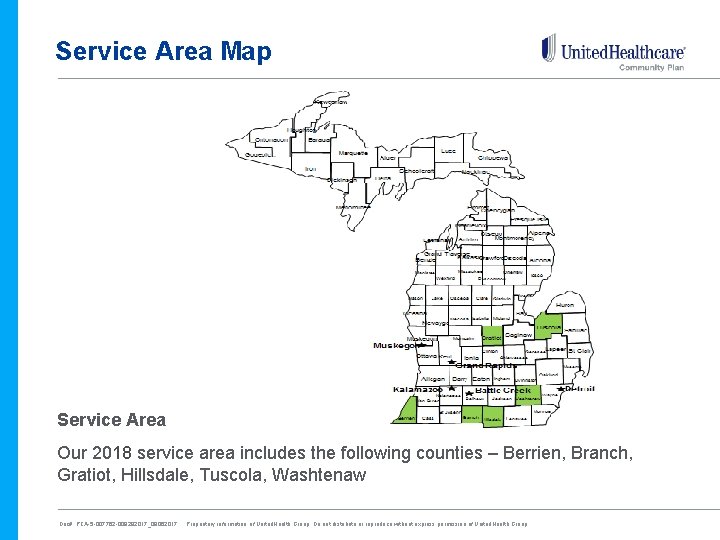 Service Area Map <nsert Service Area Map> Service Area Our 2018 service area includes