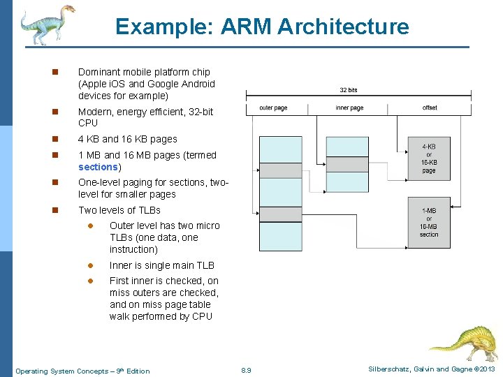 Example: ARM Architecture n Dominant mobile platform chip (Apple i. OS and Google Android Example: ARM Architecture n Dominant mobile platform chip (Apple i. OS and Google Android